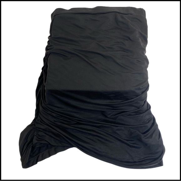 NWT YOUNG FABULOUS & BROKE BLACK STRAPLESS RUCHED TOP Sz SMALL - Picture 3 of 8